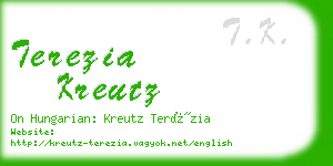 terezia kreutz business card